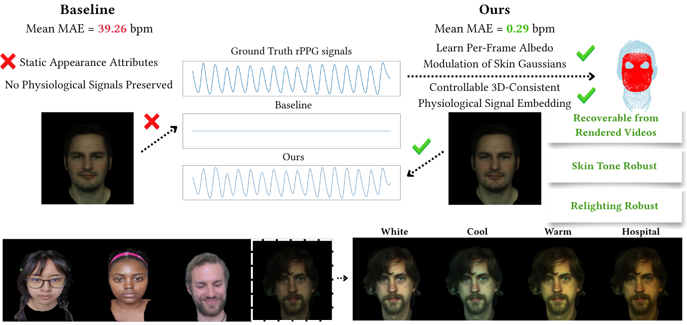 Source images, clean Gaussian fits, and embedded reconstructions